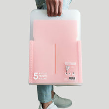 Load image into Gallery viewer, Portable Organ Bag Document Bag File Folder Expanding Wallet 5 Grid  A4 Organizer Paper Holder Office School Supplies Gift