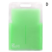 Load image into Gallery viewer, Portable Organ Bag Document Bag File Folder Expanding Wallet 5 Grid  A4 Organizer Paper Holder Office School Supplies Gift