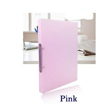 Load image into Gallery viewer, EZONE 1PC A4 PP Clip File Folder Transparent Candy Color Loose-leaf Binder Office Metting File Pocket School Office Supply