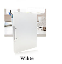 Load image into Gallery viewer, EZONE 1PC A4 PP Clip File Folder Transparent Candy Color Loose-leaf Binder Office Metting File Pocket School Office Supply