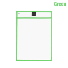 Load image into Gallery viewer, 1PC Reusable Dry Erasable Pockets Transparent Write And Wipe Drawing Board Dry Brush Bag File Pocket For Teaching Kids Pastels
