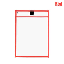 Load image into Gallery viewer, 1PC Reusable Dry Erasable Pockets Transparent Write And Wipe Drawing Board Dry Brush Bag File Pocket For Teaching Kids Pastels