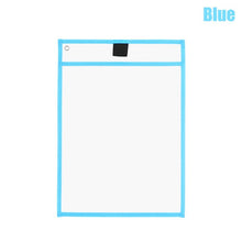 Load image into Gallery viewer, 1PC Reusable Dry Erasable Pockets Transparent Write And Wipe Drawing Board Dry Brush Bag File Pocket For Teaching Kids Pastels