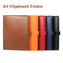 Load image into Gallery viewer, A4 Clipboard Folder Portfolio Multi-function Leather Organizer Sturdy  Office Manager Clip Writing Pads Legal Paper Contract