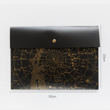Load image into Gallery viewer, A4 Fantasy Star storage Bag Bronze Laser transparent pocket PP file bag Originality Folder school stationery support kawaii