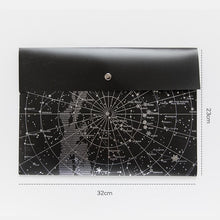 Load image into Gallery viewer, A4 Fantasy Star storage Bag Bronze Laser transparent pocket PP file bag Originality Folder school stationery support kawaii