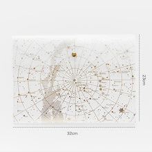 Load image into Gallery viewer, A4 Fantasy Star storage Bag Bronze Laser transparent pocket PP file bag Originality Folder school stationery support kawaii
