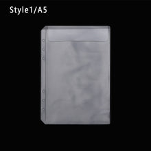 Load image into Gallery viewer, 1Pc A5 Zip Lock PVC Loose-Leaf Storage Pouches Bag Document Postcard Template Organizer Clear Resealable Concise Collection