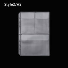 Load image into Gallery viewer, 1Pc A5 Zip Lock PVC Loose-Leaf Storage Pouches Bag Document Postcard Template Organizer Clear Resealable Concise Collection