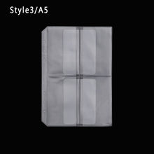 Load image into Gallery viewer, 1Pc A5 Zip Lock PVC Loose-Leaf Storage Pouches Bag Document Postcard Template Organizer Clear Resealable Concise Collection